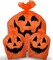 Pumpkin Leaf Bags Decorations - Jack O Lantern Outdoor Yard Fall Lawn and Leaves Pumpkins Decorating Bag with Ties - 3 Sizes
